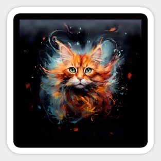 Beautiful Ginger Cat Sticker